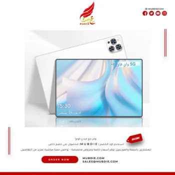 تابلت 2في1 أندرويد + 5G، شاشة 11.6، ذاكرة قابلة للتوسيع، مثالي للدراسة والعمل